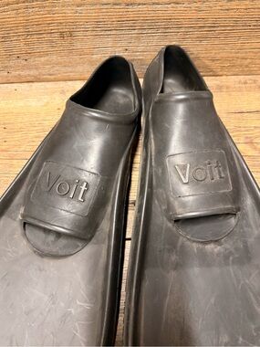 Vintage Voit Rubber Skin Diving Fins - Slip-On Pool Flippers Size 7-9